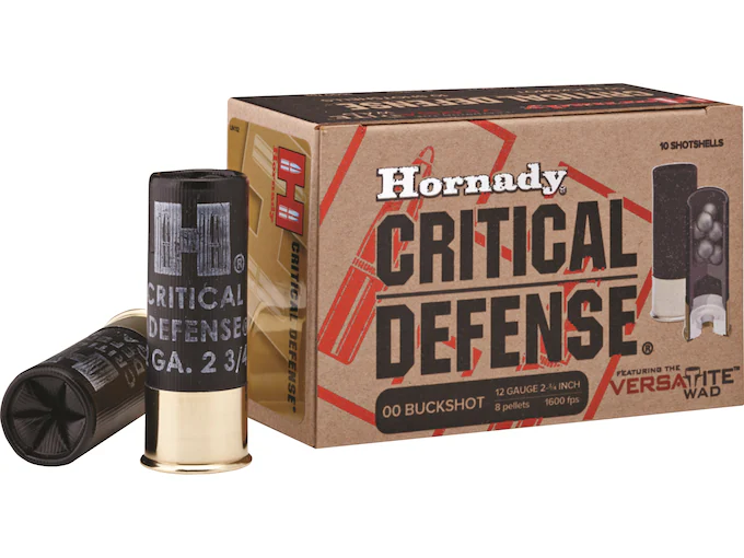 Buy Hornady Critical Defense 12 Gauge Buckshot Ammo 2-3/4″