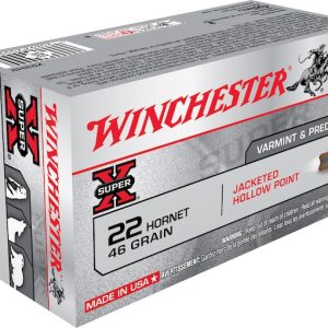 Authentic Winchester Super X 22 Hornet Ammo 46 Grain Jacketed Hollow Point 200 rounds