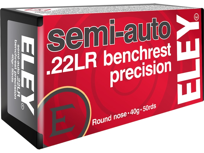 Eley Semi-Auto Benchrest Precision 22LR Ammo 40 Grain Round Nose Direct