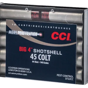 CCI Big 4 Shotshell 45 Colt (Long Colt) Ammo 140 Grain Lead Shot 200 rounds