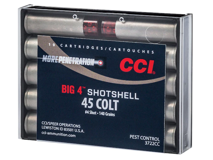 Order CCI Big 4 Shotshell 45 Colt (Long Colt) Ammo 140 Grain Lead Shot 200 rounds Online