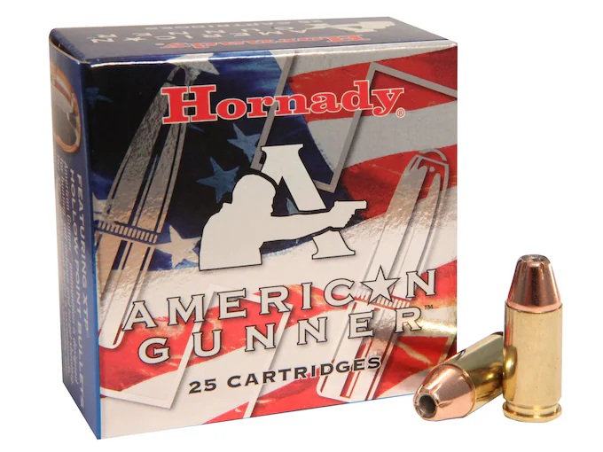 Hornady American Gunner 9mm Luger +P Ammo 124 Grain Hornady XTP Jacketed Hollow Point 500 rounds - Best Price