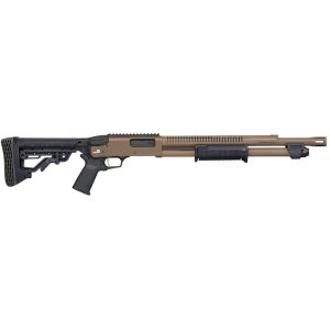 Mossberg 590R Cerakote Shotgun 12 ga. 18.5 in. FDE Standoff Barrel 3 in. 6+1 - Pump Action Shotguns | Losranchos Gun Shop