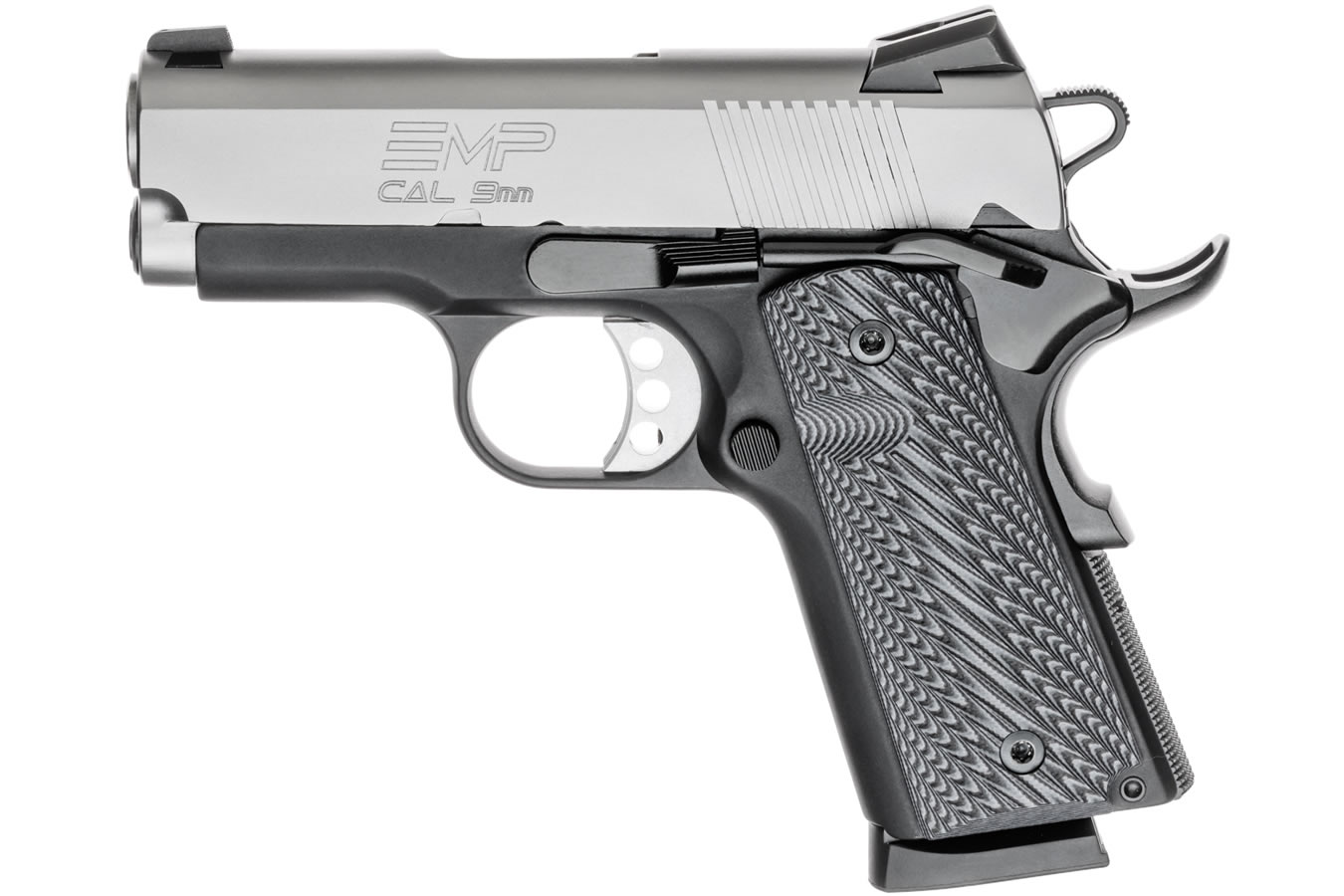 Springfield 1911 EMP 9mm Essentials Package with G-10 Grips Springfield 1911 EMP 9mm Essentials Package with G-10 Grips - Firearms - Los Ranchos Gun Shop
