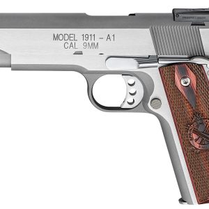 Springfield 1911-A1 Range Officer 9mm Stainless Essentials Package w/ Adjustable Rear Sight - Firearms | Losranchos Gun Shop