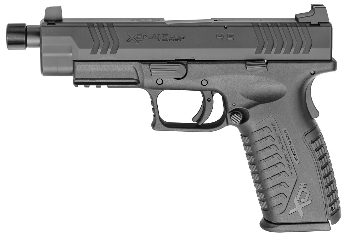Springfield XDM .45ACP 4.5 Black Essentials Package with Threaded Barrel Springfield XDM .45ACP 4.5 Black Essentials Package with Threaded Barrel - Firearms - Los Ranchos Gun Shop