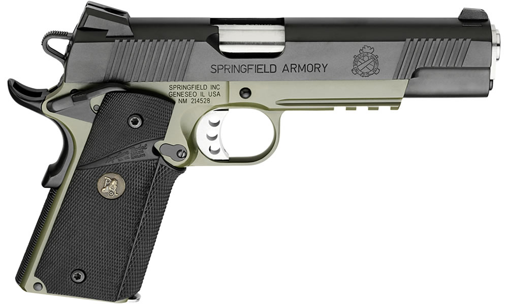 Springfield 1911 Loaded MC Operator 45ACP OD Green Armory Kote Springfield 1911 Loaded MC Operator 45ACP OD Green Armory Kote - Firearms - Los Ranchos Gun Shop