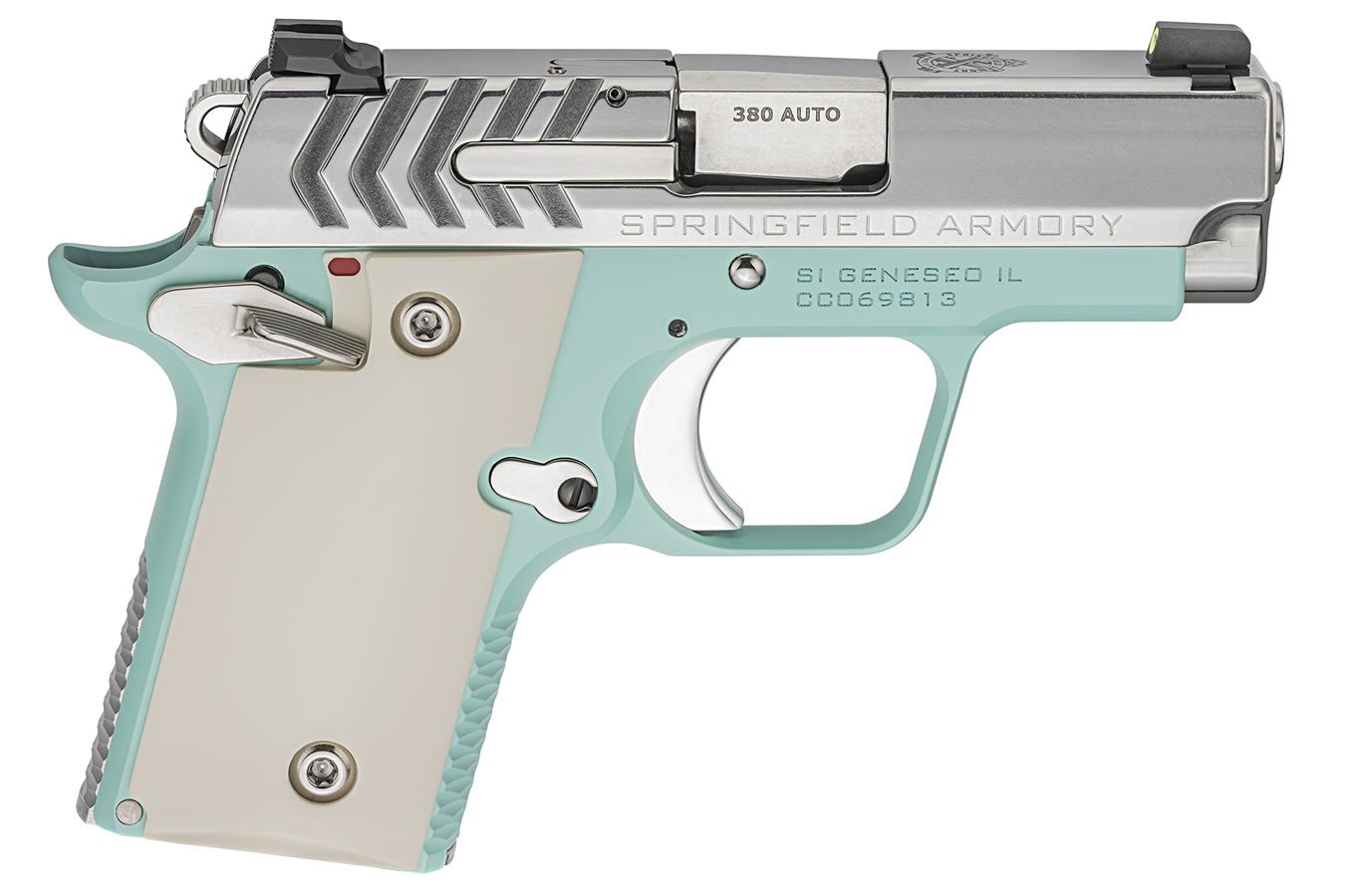 Springfield 911 .380 ACP Carry Conceal Pistol with Vintage Blue Cerakote/Stainless Finish Springfield 911 .380 ACP Carry Conceal Pistol with Vintage Blue Cerakote/Stainless Finish - Pistols - Los Ranchos Gun Shop