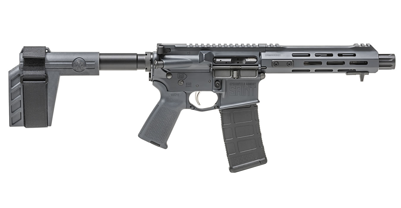 Springfield Saint 5.56mm Tactical Gray Semi-Auto Pistol Springfield Saint 5.56mm Tactical Gray Semi-Auto Pistol - Pistols - Los Ranchos Gun Shop