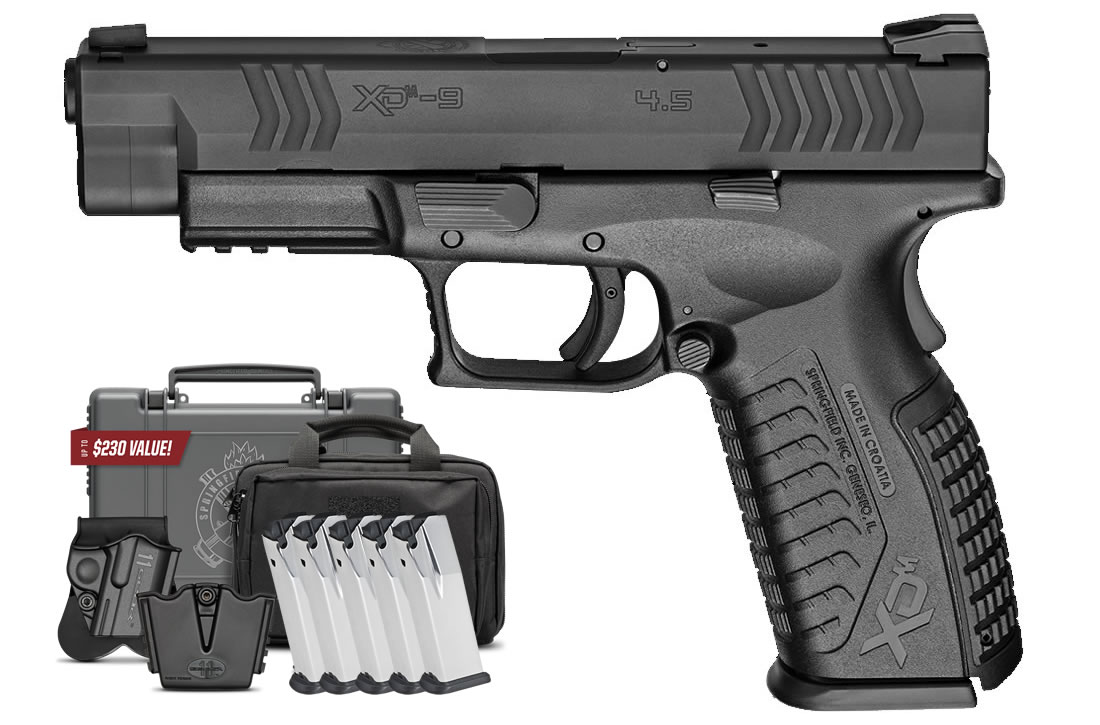 Springfield XDM 9mm 4.5 Full-Size Instant Gear Up Package with 5 Mags, Range Bag, Holster, M Springfield XDM 9mm 4.5 Full-Size Instant Gear Up Package with 5 Mags, Range Bag, Holster, M - Firearms - Los Ranchos Gun Shop