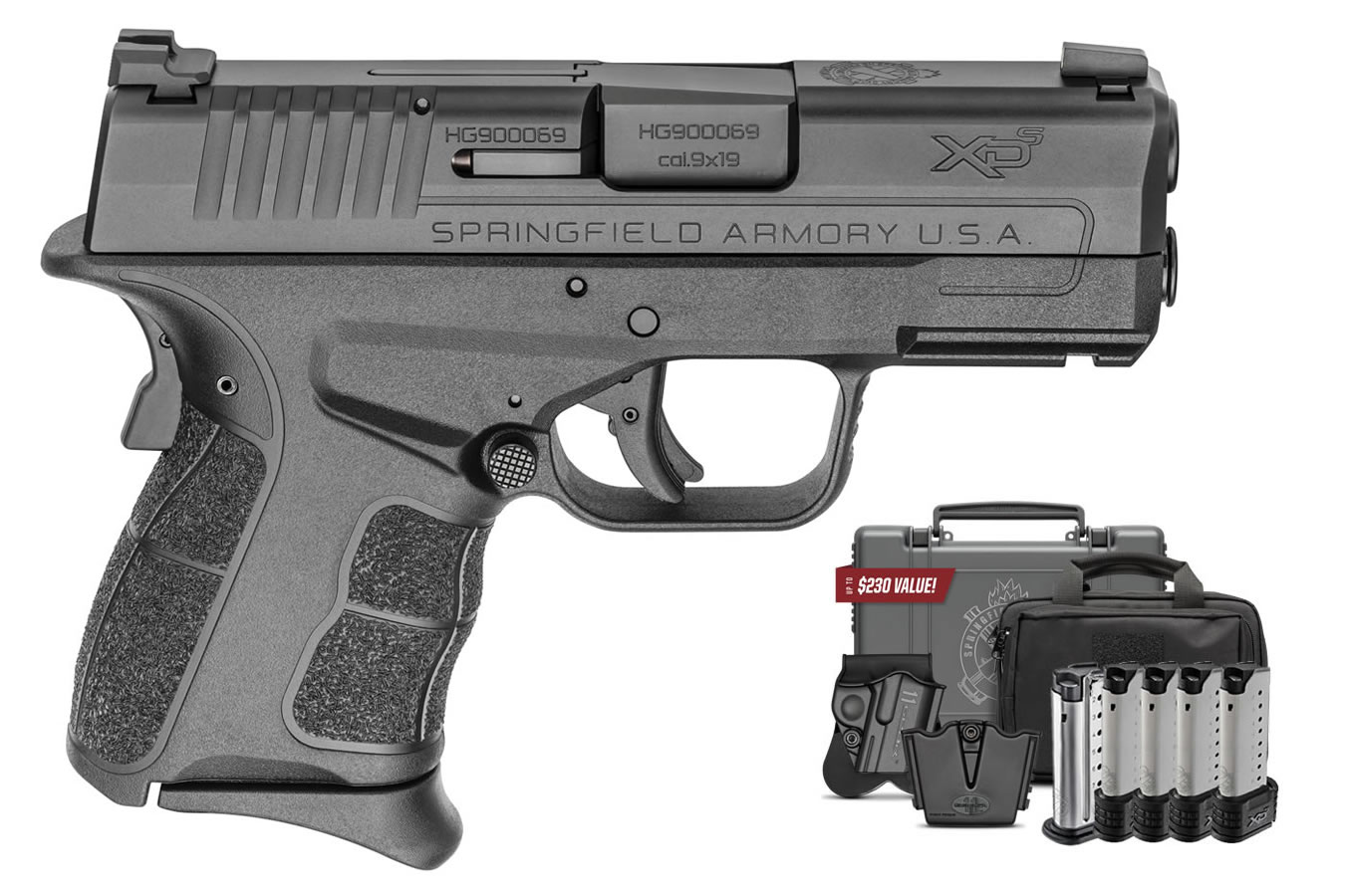 Springfield XDS Mod.2 9mm Instant Gear Up Package with Front Night Sight, 5 Mags, Range Bag, Holster and Mag Pouch Springfield XDS Mod.2 9mm Instant Gear Up Package with Front Night Sight, 5 Mags, Range Bag, Holster and Mag Pouch - Firearms - Los Ranchos Gun Shop