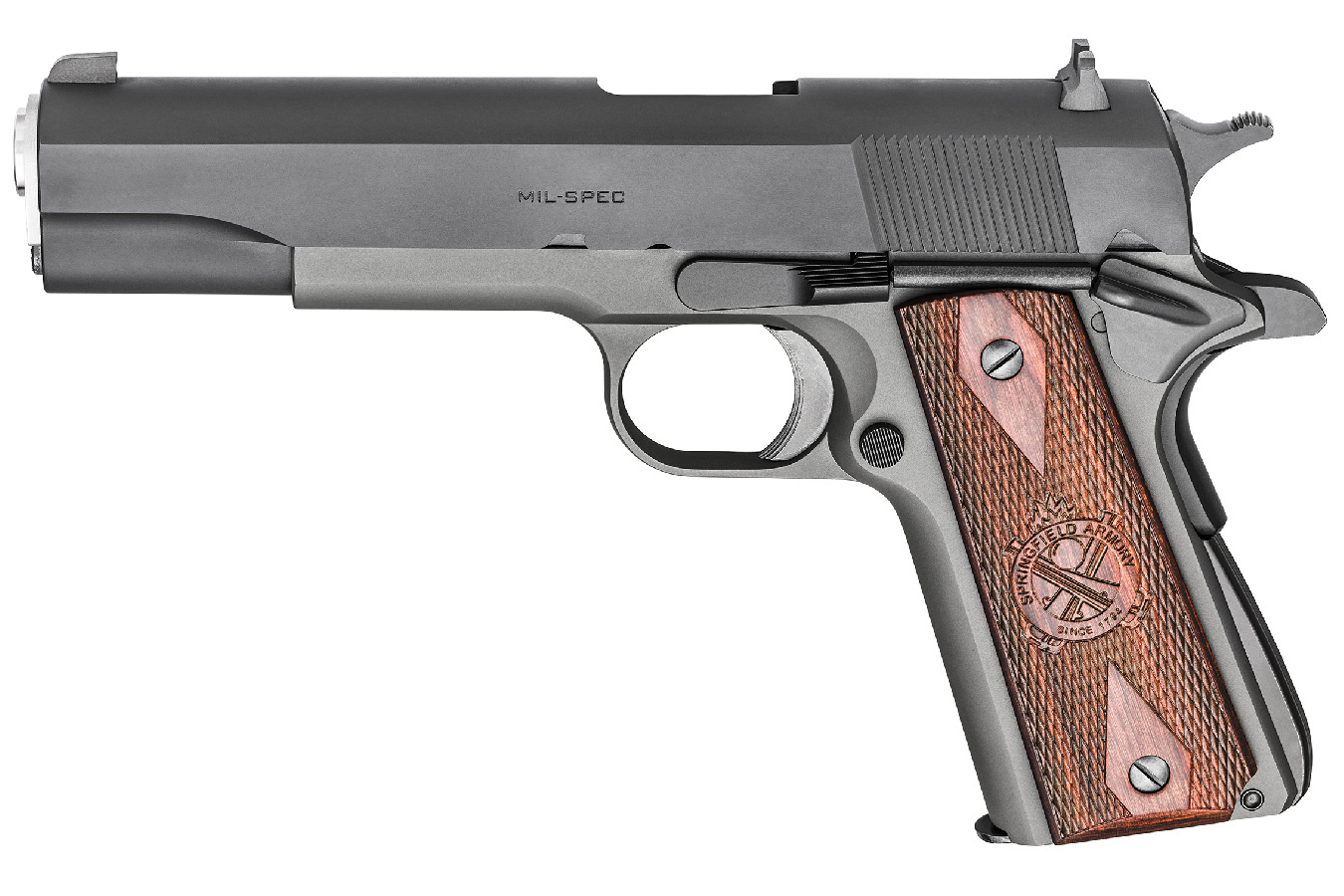 Springfield 1911 Mil-Spec 45 ACP Parkerized (CA Compliant) Springfield 1911 Mil-Spec 45 ACP Parkerized (CA Compliant) - Firearms - Los Ranchos Gun Shop