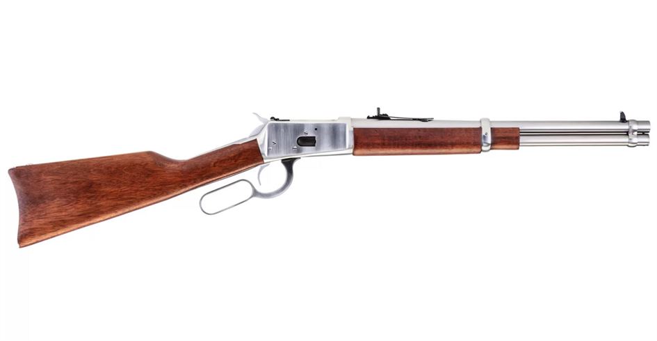 Rossi R92 .45 Colt Lever-Action Rifle with Polish Stainless Steel Finish and Hardwood Rossi R92 .45 Colt Lever-Action Rifle with Polish Stainless Steel Finish and Hardwood - Rifles - Los Ranchos Gun Shop