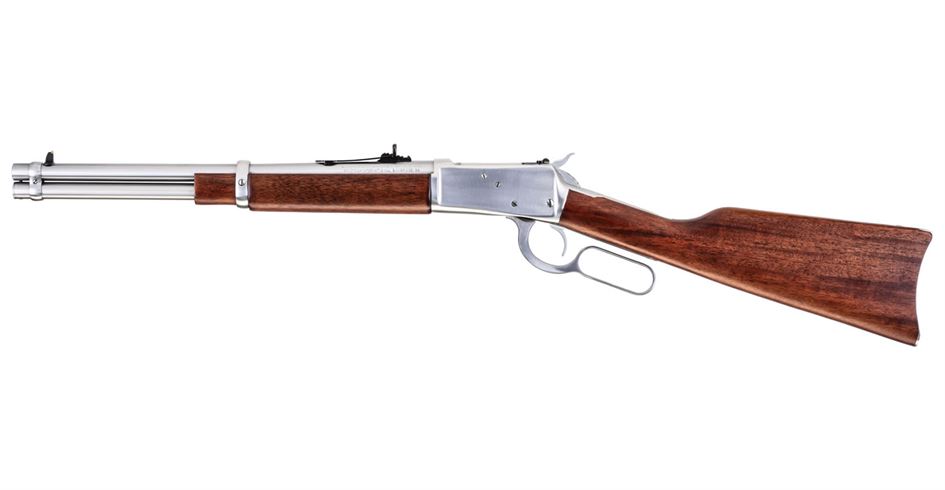 Rossi R92 44 Mag Lever-Action Carbine with Stainless Finish and Brazilian Hardwood Stock Rossi R92 44 Mag Lever-Action Carbine with Stainless Finish and Brazilian Hardwood Stock - Rifles - Los Ranchos Gun Shop
