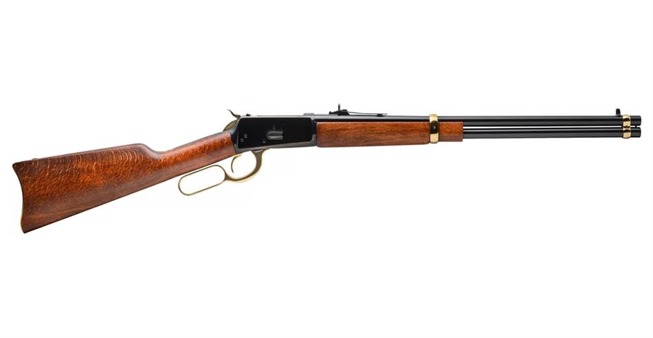 Rossi R92 44 Mag Lever-Action Rifle with Brazilian Hardwood Stock and Gold Accents Rossi R92 44 Mag Lever-Action Rifle with Brazilian Hardwood Stock and Gold Accents - Rifles - Los Ranchos Gun Shop