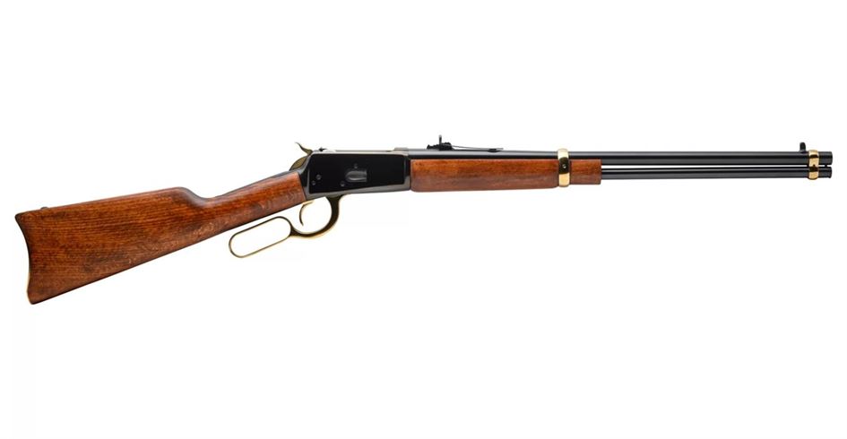 Rossi R92 357 Magnum Lever Action Rifle with Brazilian Hardwood Stock and Gold Accents Rossi R92 357 Magnum Lever Action Rifle with Brazilian Hardwood Stock and Gold Accents - Rifles - Los Ranchos Gun Shop